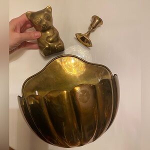 Vintage Brass Wall Planter - Planter Only!!